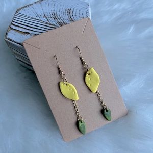 Lemon 🍋 Leaf Fruit Earrings